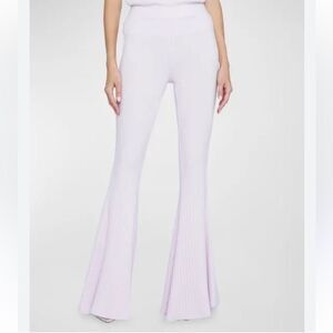 NWT L’AGENCE KIKI PANTS lilac GOSSAMER flares bells pull on ribbed knit S